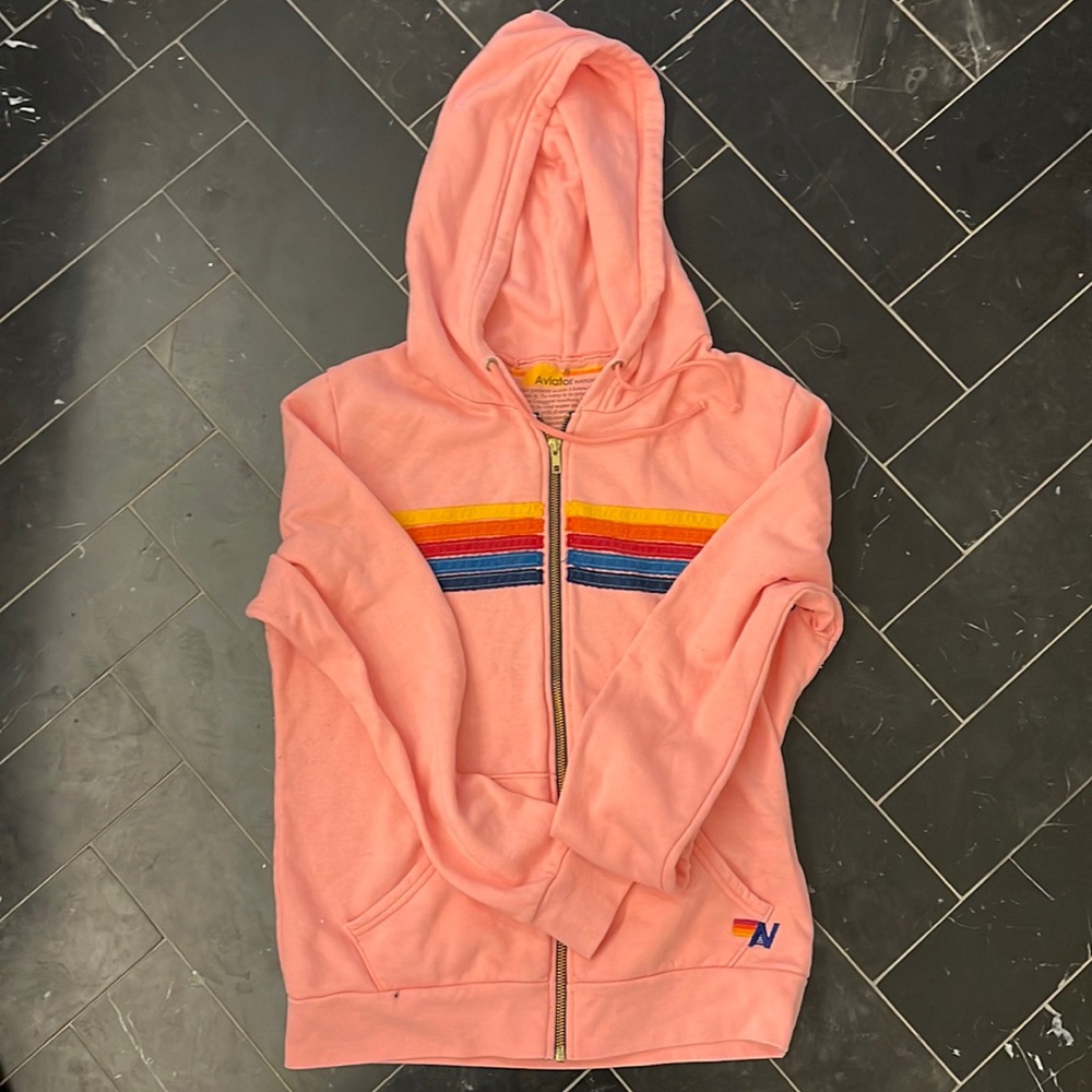 Aviator Nation womens M zip up hoodie